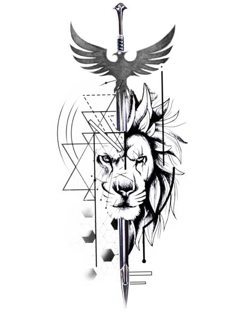 Tattoo Designs Lion, Mori Tattoo, Geometric Lion Tattoo, Geometric Line Tattoo, 42 Tattoo, Unique Tattoos For Men, Designs Quotes, Geometric Lion, Lion Head Tattoos