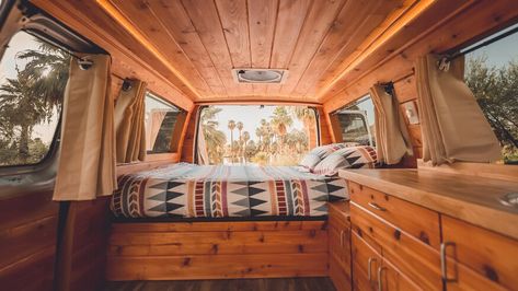 Kombi Food Truck, Van Inspiration, Van Conversion Build, Van Conversion Layout, Boho Camper, Used Camper Vans, Butcher Block Tables, Custom Camper Vans, Van Dwelling