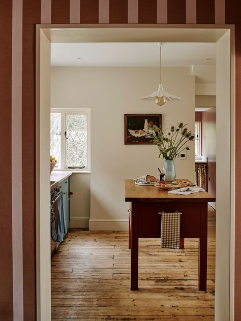 This Vacation Rental in England Looks Straight Out of a Fairytale Fireplace Fender, Countryside Cottage, Fairytale Cottage, Pink Cottage, Vintage Dressing Tables, Chimney Breast, Floor Layout, Soho House, Kitchen Cabinetry