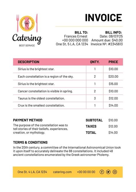 Duotone Hand-drawn Good Food Catering Invoice Catering Invoice Template, Restaurant Opening, Create Invoice, M M Cookies, Food Receipt, Food Catering, Etsy Shop Ideas, Catering Menu, Catering Business