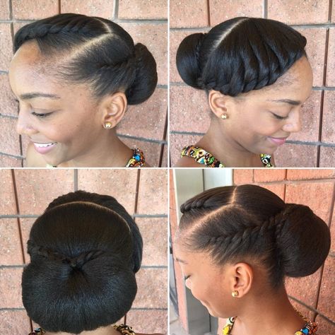 Formal Chignon With Asymmetrical Twists Bun Hairstyles Natural Hair, Low Bun Updo, Hairstyles Natural Hair, Twisted Hair, Natural Hair Bride, Natural African American Hairstyles, Low Bun Hairstyles, Formal Hair, Protective Hairstyles For Natural Hair