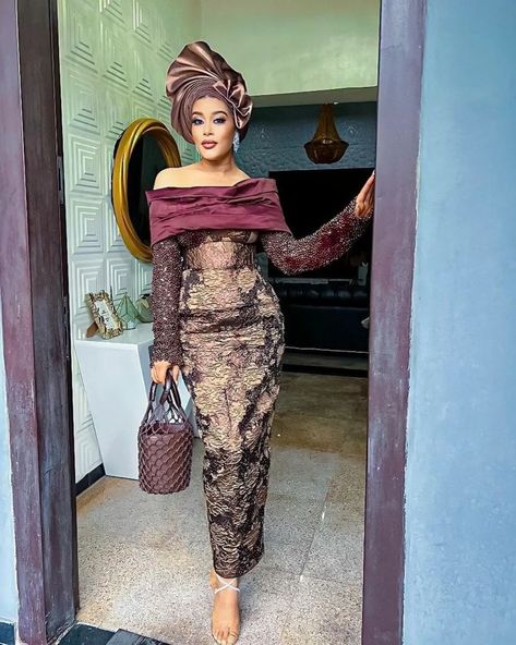 Ankara Asoebi Styles, Sharon Ooja, Adesua Etomi, Latest Aso Ebi Styles, Nigerian Lace Styles Dress, Nigerian Lace Styles, Traditional Attires, African Prom Dresses, African Styles