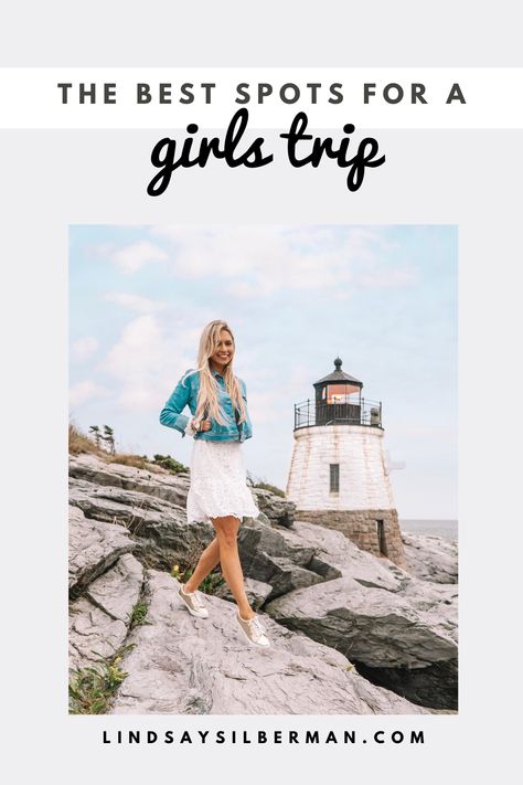 Get a list of 30+ girls trip destinations to add to your girls getaway bucketlist. These travel destinations are perfect for girls weekend getaway ideas or for longer girls trips around the world. You'll find trips to take with your girlfriends all around the world that work for every budget and friendcation ideas that are unexpected. | girls getaway destinations | best girls trip destinations | girls getaway weekend ideas | girls trip destinations weekend getaways Midwest Girls Weekend, Girls Trips In The Us, Sister Trips Ideas, Girls Trips, Girls Weekend Ideas, Weekend Getaways In The South, Girlfriend Trips, Girls Trip Destinations, Beachy Girl