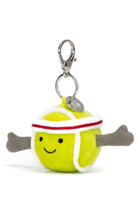 Jellycat Tennis Ball Bag Charm Golf Ball Bag, Cocktail Napkin Holder, Katie Kime, Sporty Set, Tennis Bag, Tennis Gifts, Monogram Pillows, Bag Women Fashion, Ornament Box