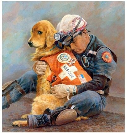 Heroes of 9-11 Lode A Dio, Search And Rescue Dogs, Dog Hero, Charcoal Drawings, Ground Zero, Military Dogs, Crazy Outfits, Ap Art, Search And Rescue