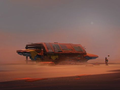 Futuristic Inspiration, Desert Planet, Animation Inspiration, Different Planets, Planet Design, Group Work, Animation Studio, Spaceship, Sci-fi Spaceship