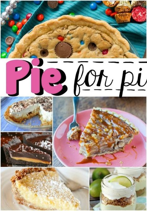 Pie for Pi Pi Day Pie Ideas, Pi Day Desserts, Pie For Pi Day, Pi Day Food Ideas, Pie Day Recipes, Pi Day Food, Homeschool Centers, Pies For Pi Day, Dark Chocolate Pie