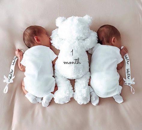 Twin Babies Pictures, Twin Baby Photography, Happy 1 Month, Twin Baby Photos, 1 Month Baby, Twin Pictures, Twin Photography, Twin Baby Boys