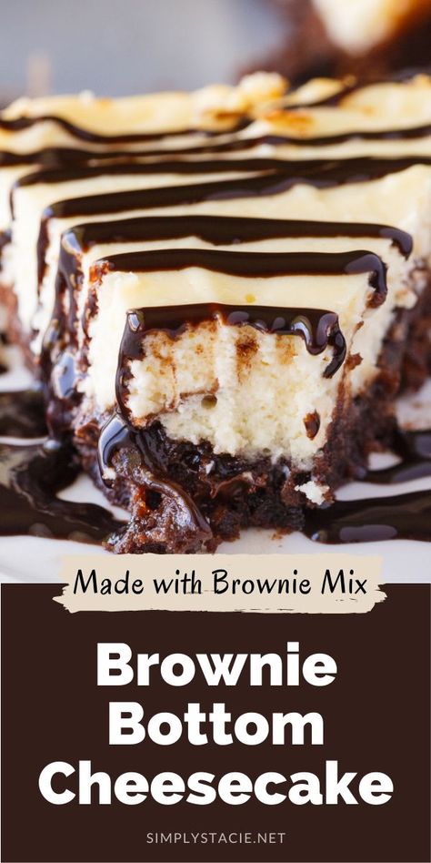 Brownie Bottom Cheesecake, Smores Dessert, Resepi Biskut, Cheesecake Brownie, Resep Brownies, Coconut Dessert, Brownie Cheesecake, Chocolate Cheesecake Recipes, Torte Cupcake