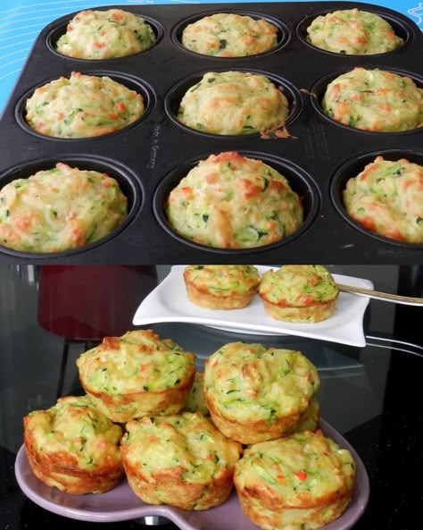 Zucchini Cheese Muffins - Greenku Recipes Savoury Muffins Recipes Simple, Cheese Muffins Recipes Easy, Simple Zucchini Recipes, Zucchini Cheese Muffins, Lunch Muffins, Muffins With Zucchini, Savory Zucchini Muffins, Vegetable Muffins, Zucchini Muffin