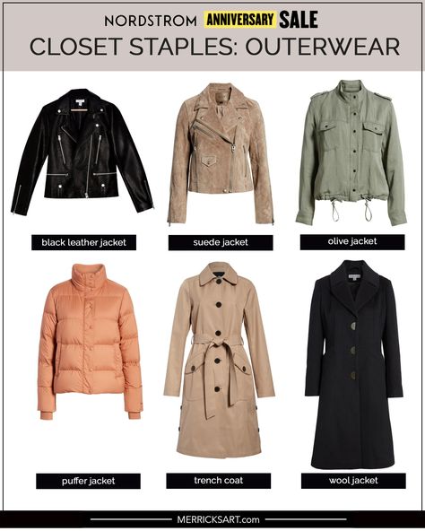 Essential Jackets For Women, Jacket Essentials, Olive Jacket, Nine Inch Nails, Nine Inch, Seasons Winter, Military Style Jackets, Nordstrom Anniversary Sale, Wardrobe Basics