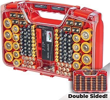 Ontel Battery Daddy 180 Battery Organizer and Storage Case with Tester, 1 Count, As Seen on TV : Amazon.ca: Tools & Home Improvement Iron Gym, Junk Drawers, Battery Holders, Tv Storage, Battery Accessories, As Seen On Tv, Battery Storage, Power Outage, Organizer Storage