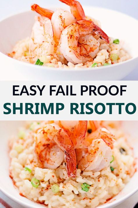 Risotto Recipes Shrimp, Prawn Risotto, Creamy Garlic Prawns, Garlic Prawn, Risotto Recipes Easy, Creamy Risotto, Shrimp Risotto, Great Dinner Recipes, Juicy Shrimp