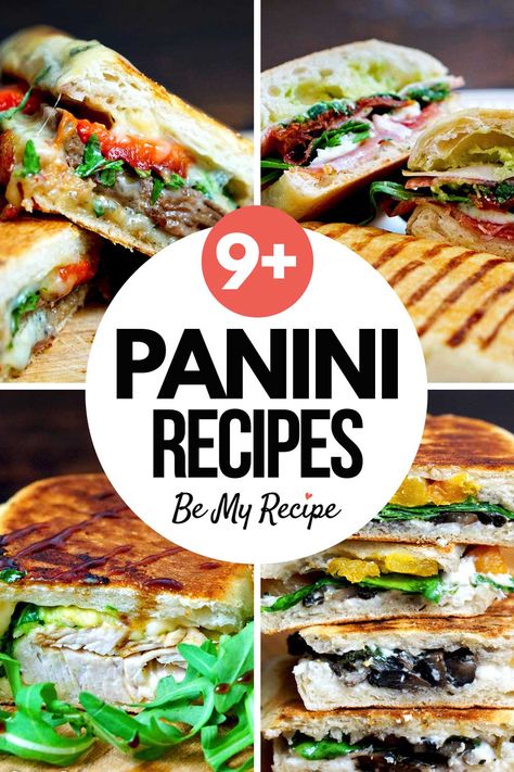 9 Panini Recipes for Quick and Mouthwatering Lunch or Snack Ideas Panini Filling Ideas, Sourdough Panini Recipes, Easy Panini Recipes, Panini Ideas, Best Panini Recipes, Turkey Panini Recipes, Panini Press Recipes, Breakfast Panini, Turkey Panini