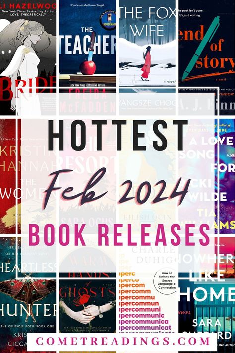 Discover the Hottest Book Releases of February  2024! From heart-pounding thrillers to swoon-worthy romance to thought-provoking literary fiction, these are the must-read books of the month. Celebrity Books, Most Popular Books, The Best Books, Upcoming Books, Book Of The Month, Reading Challenge, Happy Reading, Best Books, Book Blogger