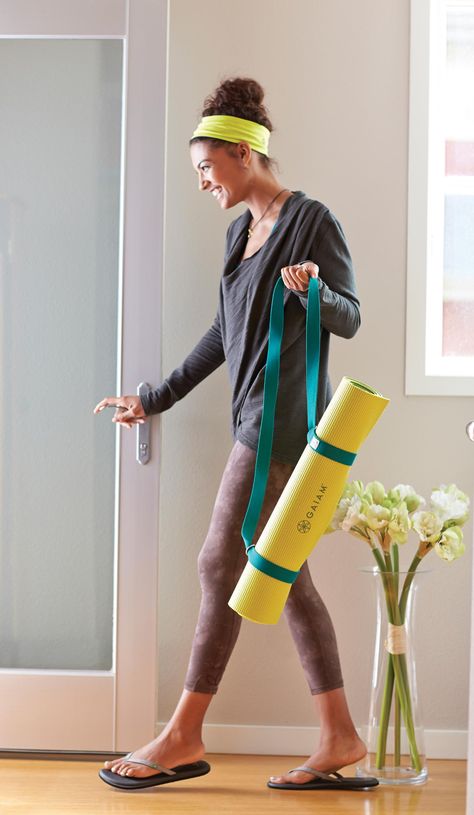 Amazon.com : Gaiam Easy Cinch Yoga Mat Sling (Sold Individually with Assorted Colors) : Yoga Straps : Sports & Outdoors #yogamat #yogagifts Yoga Mat Sling, Yoga Stretching, Yoga Strap, Yoga Gifts, D Rings, Yoga Mat, Outdoor Gear, Small Businesses, Wind Sock