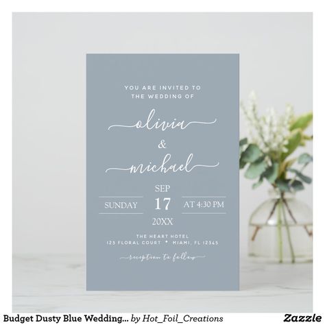 Typography Invitation, Wedding Invitation Message, Simple Wedding Invitation, Addressing Wedding Invitations, Dusty Blue Wedding, Summer Wedding Invitations, Formal Wedding Invitations, Wedding Invitation Video, Script Typography