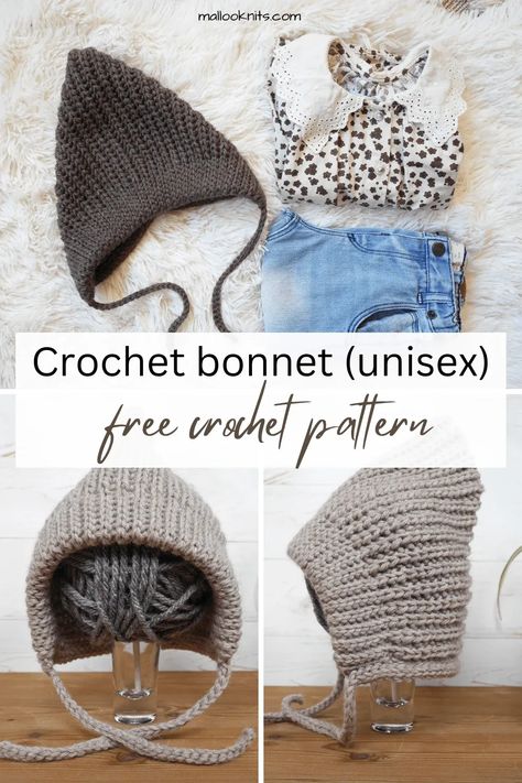 Free crochet bonnet pattern for your little baby. Available in sizes newborn to child. Crochet Bonnet Pattern, Crochet Baby Bonnet Pattern, Free Crochet Hat Patterns, Baby Bonnet Pattern, Slip Stitch Crochet, Crochet Baby Bonnet, Crochet Bonnet, Bonnet Pattern, Best Crochet Patterns