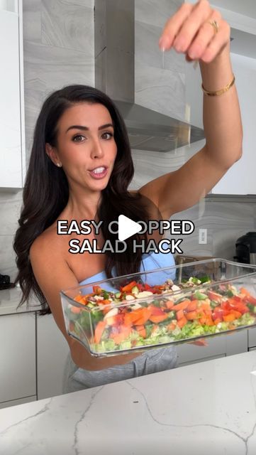 Veggie Chopper Salad, Chopped Salad Wrap, Salad Chopper Recipes, Cucumber Bell Pepper Salad, Healthy Chopped Salad Recipes, Chop Salad Recipes, Chop Salads, Salad Hacks, Wedding Recipes