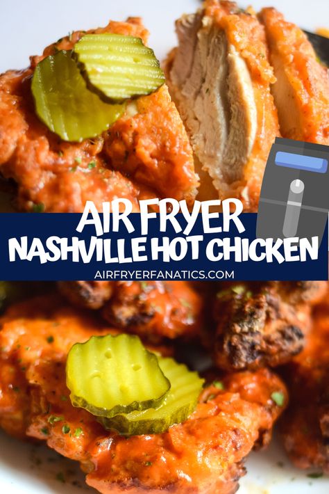 Make this great Air Fryer Nashville Hot Chicken in your Air Fryer or Ninja Foodi, it's a great take on a deep-fried meal! Nashville Hot Sauce Recipe, Chicken Ninja Foodi, Air Fryer Nashville Hot Chicken, Chicken Air Fryer, Nashville Chicken, Nashville Hot Chicken, Hot Sauce Recipes, Spicy Seasoning, Nashville Hot