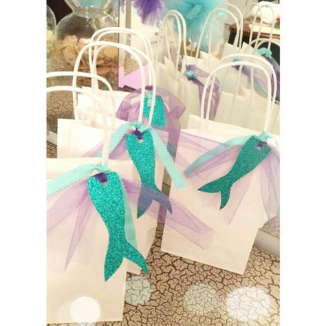 Mermaid favor bag tags Mermaid Favor, Ariel Birthday Party, Mermaid Pool Parties, Ariel Birthday, Mermaid Theme Party, Mermaid Baby Showers, Sea Birthday Party, Little Mermaid Birthday, Mermaid Parties