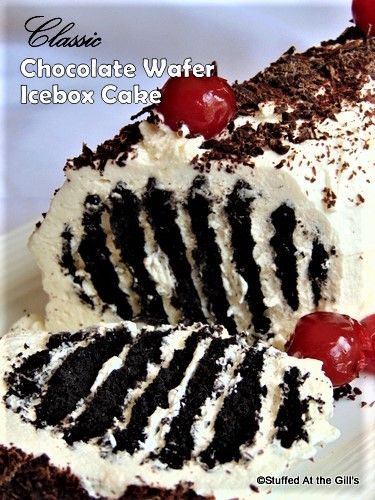 Chocolate Wafer Icebox Cake, Icebox Desserts, Whipped Cream Cakes, Icebox Cake Recipes, Chocolate Wafer, Chocolate Wafer Cookies, Icebox Cake, Chocolate Wafers, Cream Desserts