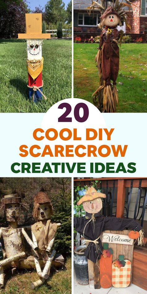 Transform your garden into a whimsical oasis with these unique and creative DIY scarecrow ideas! Whether you prefer classic or innovative designs, these scarecrows will dutifully guard your plants while adding a playful touch to your yard. Embrace both functionality and charm with these delightful outdoor decor pieces. Scarecrow Ideas, Scarecrow Decorations, White Summer Nails, Scarecrows For Garden, Diy Scarecrow, Mailbox Landscaping, Mulberry Leaf, Scarecrow Wreath, Outdoor Sanctuary