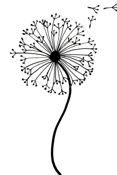 How to draw a dandelion: Easy dandelion drawing step by step tutorial Designs To Draw Patterns Easy, Easy Drawing Designs, Card Decoration Ideas Drawing, Drawings For Embroidery, Easy Drawings With Quotes, Embroidery Drawing Pattern, Draw Dandelion, Cute Easy Art, Easy Cute Things To Draw