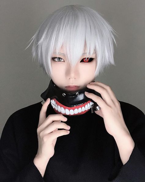 Kaneki Cosplay, Japanese Literature, Tokyo Ghoul Cosplay, Tokyo Ghoul Kaneki, Kaneki Ken, Black Mask, Role Playing, Tokyo Ghoul, Cosplay Costumes