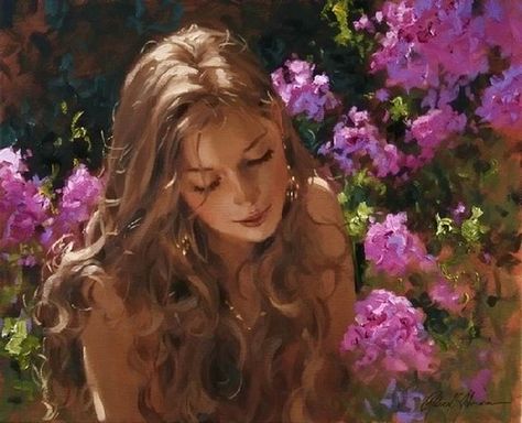 Richard S. JOHNSON ✿ | Catherine La Rose ~ The Poet of Painting Richard S Johnson, Fabian Perez, Alex Colville, Rennaissance Art, Audrey Kawasaki, Painted Ladies, Painting Of Girl, Art Institute Of Chicago, Romantic Art