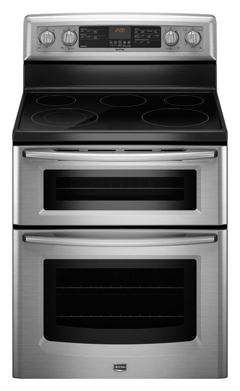 MET8665XS  Gemini® Electric Double Oven Range with Speed Heat™ Element .... for the cook in the house! Double Oven Gas, Freestanding Double Oven, Gas Range Double Oven, Double Oven Range, Electric Double Oven, Single Oven, 5 Elements, Gas Oven, Kitchen Stove