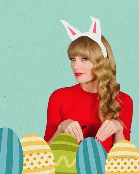 *w* So lovely and beautiful. Afff. I love it. Taylor Swift Easter, Taylor Swift Happy, Woman In Yellow Dress, Easter Songs, Happy Easter Sunday, Taylor Lyrics, Happy Easter Everyone, Easter Pictures, Easter Photos