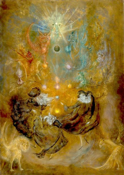 El árbol de la vida - Leonora Carrington - Historia Arte (HA!) Leonora Carrington Art, Leonora Carrington, Esoteric Art, Max Ernst, Occult Art, Mexican Artists, Surrealism Painting, The Tree Of Life, Mystical Art