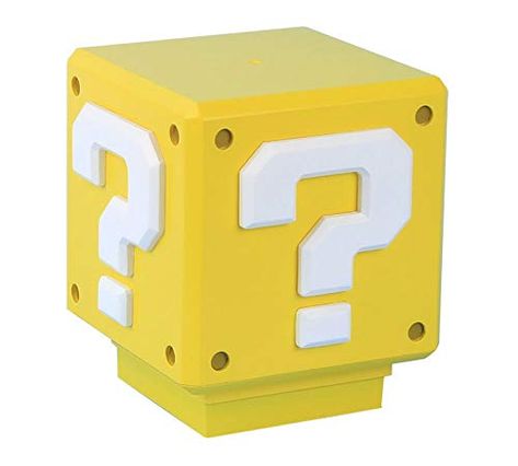 Super Mario Mini Question Block Light With Theme Sound | ... https://www.amazon.co.uk/dp/B06XGFVH37/ref=cm_sw_r_pi_dp_U_x_E0hTCbDQ0C7FK Mario Dinner, Creative Lamps, Mario Games, Kids Fans, Super Mario Brothers, Classic Video Games, Mario Bros., Mario Brothers, Mario And Luigi