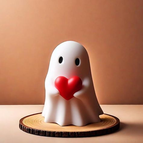 Faceless Love, Ghost Heart, Ghost Love, Escape Room Games, Love Ghost, Clay Ghost, Heart Diy, Escape Room Game, 3d Printer Projects