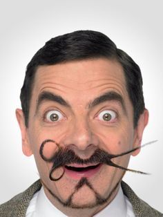 Crazy Beard, Mr Bean, Beard No Mustache, Hair And Beard Styles, Facial Hair, Having Fun, Cool Hairstyles, Hair Makeup, Facial