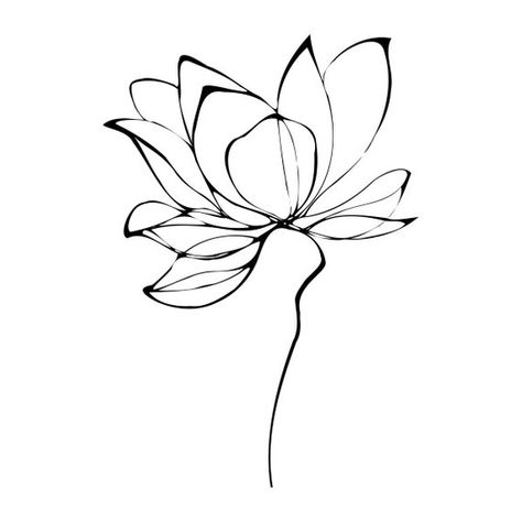 Lotus Line Art, Blatt Tattoos, Lotusblume Tattoo, Line Art Svg, Lotus Tattoo Design, Lotus Flower Design, Lotus Tattoo, Art Svg, Line Tattoos