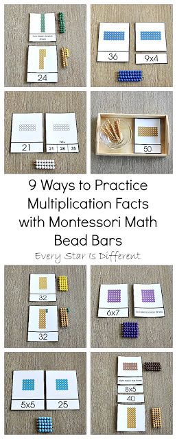 9 Ways to Practice Multiplication Facts with Montessori Math Bead Bars Montessori Elementary Activities, Montessori Multiplication, Montessori Elementary Classroom, Rocking Bed, September Lessons, Montessori Math Activities, Montessori Activities Preschool, Montessori Language, Wooden Rocking Chair