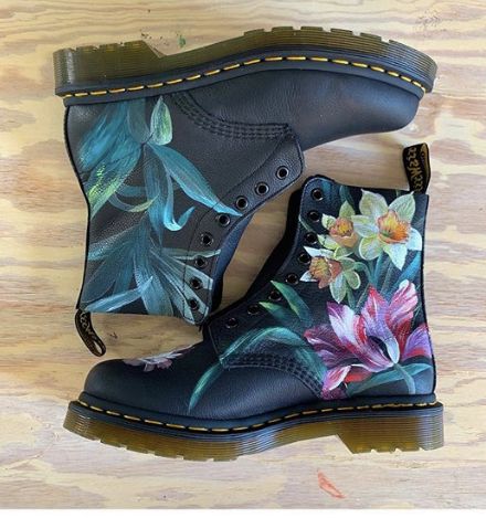 Custom Painted Boots, Custom Combat Boots, Custom Dr Martens, Customized Doc Martens, Custom Painted Doc Martens, Painted Doc Martens, Painted Combat Boots, Hand Painted Boots, Painted Boots