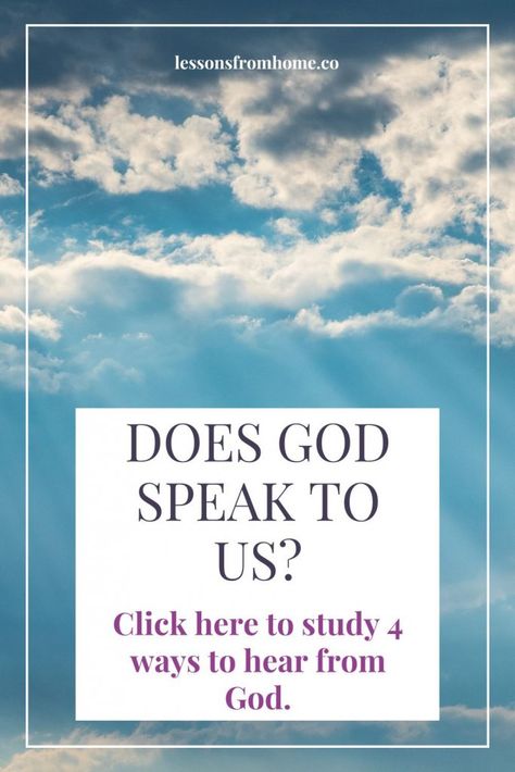 How to Hear God's Voice: 4 Ways God Speaks to Us Ways God Speaks To Us, How To Hear God Speak To You, Psalm For Strength, Devotions For Kids, Worship Ideas, God's Voice, God Speaks, Hearing Gods Voice, Spiritual Attack