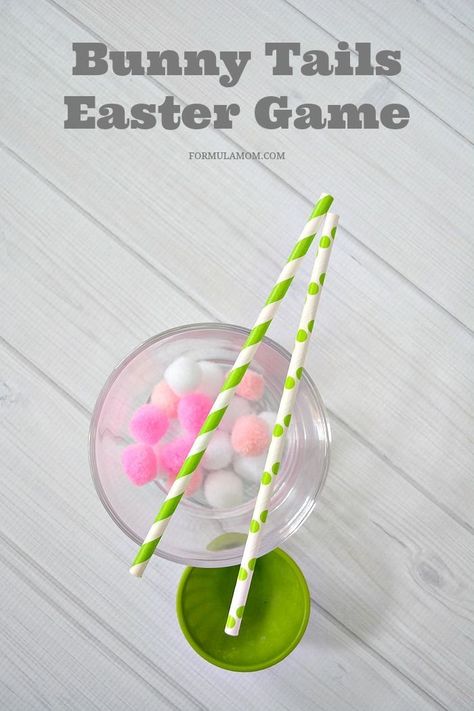 Easter Game Ideas: Bunny Tails Game for Easter Easter Game Ideas, Easter Class Party, Recipes For Easter Dinner, School Easter Party, Easter Games For Kids, Easter Party Games, Recipes For Easter, Bunny Birthday Party, Fun Easter Crafts