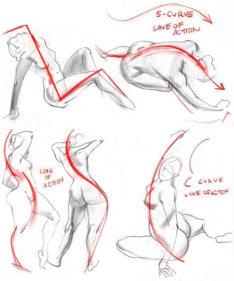 George Cwirko Godycki on Instagram: “I teach figure drawing more for animators than illustrators these days; which means the emphasis on line of action has become greater than…” Drawing Notes, Line Of Action, Croquis Drawing, Figure Drawing Tutorial, Comic Art Sketch, Nude Artwork, Pencil Sketch Images, Human Anatomy Drawing, Drawing Examples