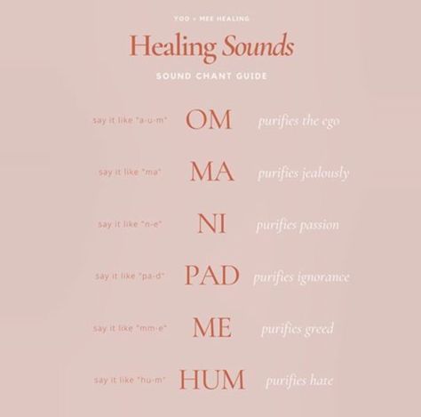 ✨💖✨🙏✨💖✨ #healing #chant #sound #ommanipadmehum Sound Healing Aesthetic, Sound Healing Quotes, Healing Chant, Hata Yoga, Chanting Meditation, Healing Sounds, Chakra Health, Energy Healing Spirituality, Healing Frequencies