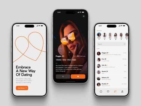 Dating Mobile Application UI UX Design by Shakuro on Dribbble Mobile Application Ui, App Design Trends, App Ui Ux Design, Dating Application, Ui Design Trends, Creative Dates, Ui Design Website, Dating App, App Ui Design