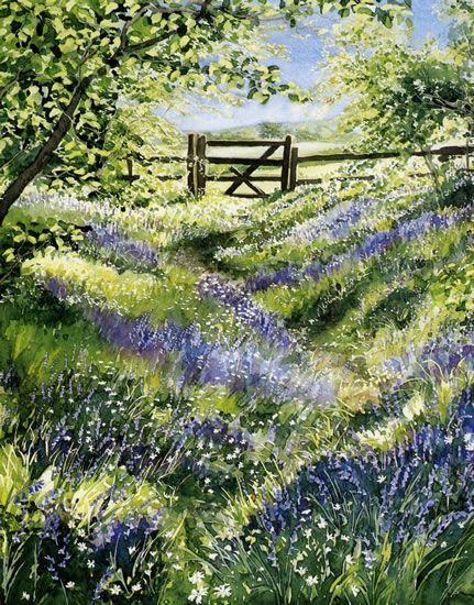 Dorothy Pavey Marjolein Bastin, 자수 디자인, Wow Art, Watercolor Inspiration, English Garden, Watercolor Artist, Art And Design, Watercolor Landscape, Beautiful Paintings