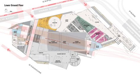 Brussels International Convention Centre (BICC) Convention Centre Design, Convention Center Architecture, Convention Center Design, Architectural Thesis, Convention Hall, Residential Building Design, Conference Center, Diagram Architecture, Floor Layout