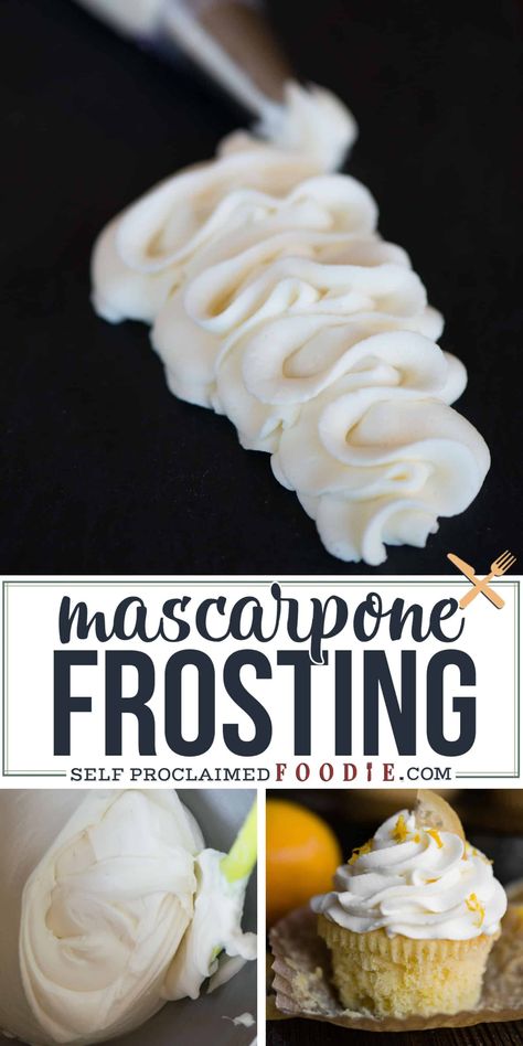 Marscapone Frosting, Mascarpone Frosting Recipe, Mascarpone Recipes, Creamy Frosting, Mascarpone Frosting, Frosting Recipes Easy, Cake Frosting Recipe, Frosting Recipe, Cake Fillings