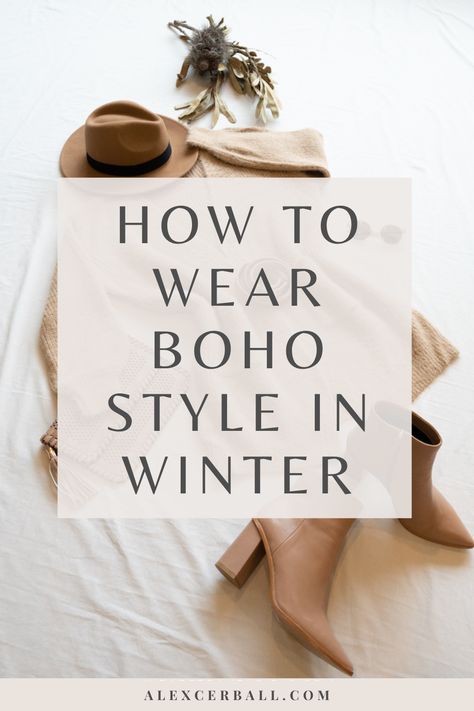 Boho Outfit Over 40, Boho Dress Up Outfits, Simple Boho Style Clothes, Boho Style Outfits Winter Bohemian, Cozy Boho Winter Outfits, Boho Office Outfit Winter, Effortless Boho Style, Boho Looks Winter, Boho Snow Outfit