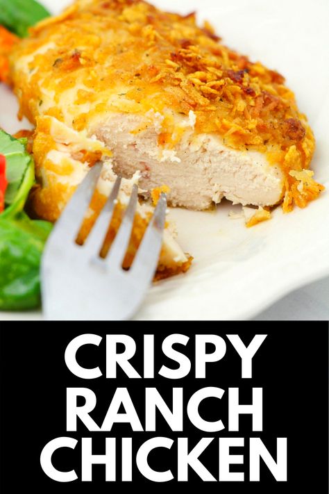 Breaded Ranch Chicken, Crispy Ranch Chicken, Ranch Chicken Recipe, Ranch Seasoning Recipes, Oven Fried Chicken Recipes, Baked Ranch Chicken, Ranch Chicken Recipes, Baked Chicken Tenders, Chicken Recipes Video