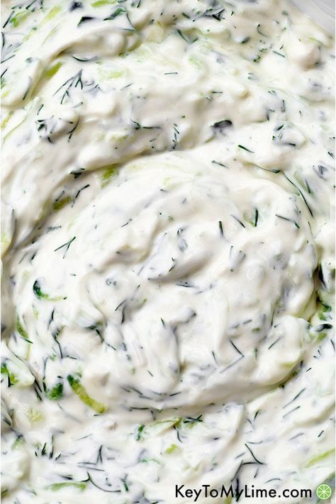 Tzatziki, tzatziki sauce, tzatziki sauce recipe, tzatziki sauce easy, tzatziki recipe, tzatziki sauce recipe Greek yogurt, tzatziki sauce healthy, tzatziki sauce recipe easy, chicken gyros with tzatziki sauce, easy tzatziki sauce, homemade tzatziki sauce, Greek meatballs with tzatziki sauce, Greek tzatziki sauce, how to make tzatziki sauce, chicken gyros with tzatziki sauce, authentic tzatziki sauce, DIY tzatziki sauce, easy Greek yogurt tzatziki sauce | #sauce #dip #greekfood keytomylime.com Tzatziki Sauce Recipe Greek Yogurt, Tzatziki Sauce Easy, Tzatziki Sauce Recipe Easy, Greek Tzatziki Sauce, Greek Tzatziki, Cucumber Yogurt Sauce, Tzatziki Sauce Recipe, Spreads Recipes, Greek Appetizers